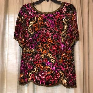 Vintage beaded top